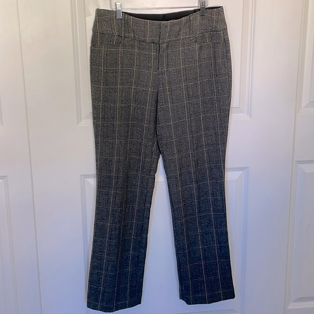 Apt 9 Plaid Straight Dress Pant 8 Businesswear